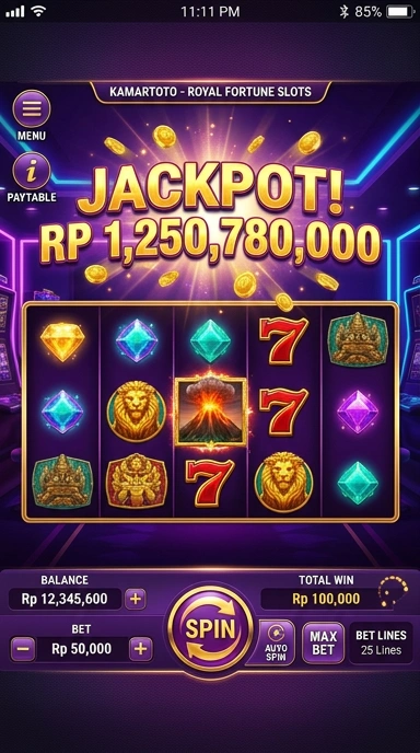 Cuplikan layar menu unduhan kamartoto untuk perangkat Android